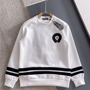Chrome Hearts White and Black Crewneck Sweater
